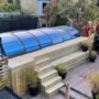 Piscina Contenedor 6,11 x 2,5m Lista para Usar con Techo, Pack Premium